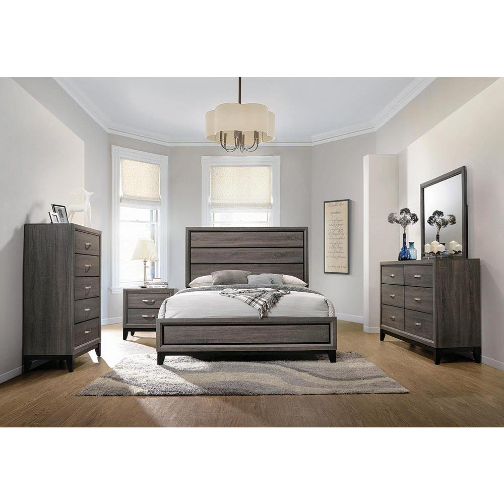 Watson 5-piece Queen Bedroom Set Grey Oak