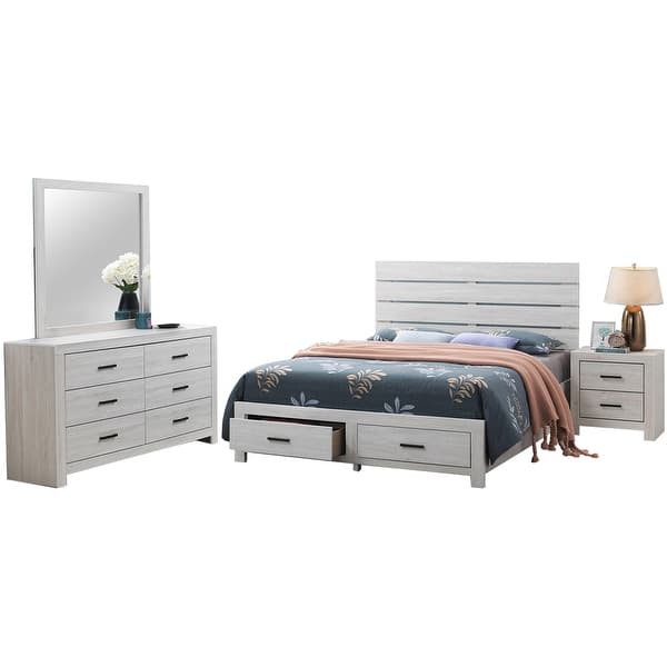 Brantford 5-piece Queen Bedroom Set Coastal White