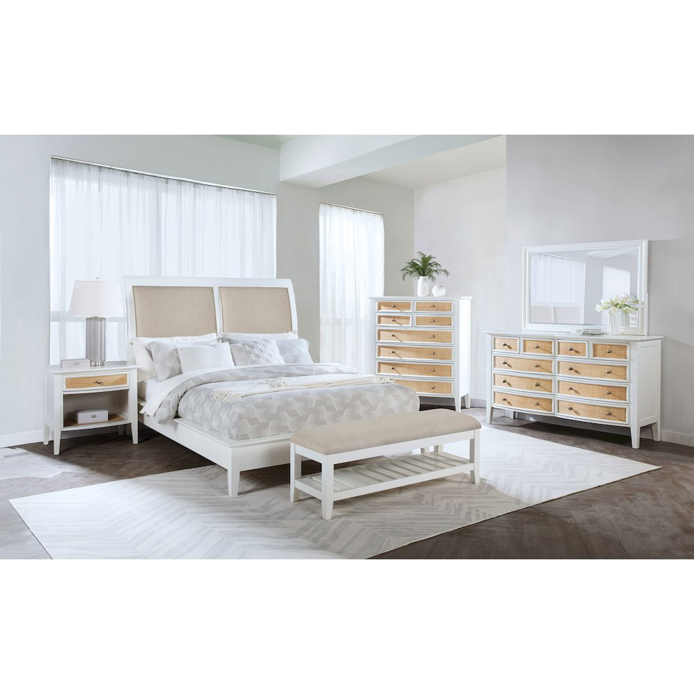 Bexhill 5-piece Eastern King Bedroom Set White