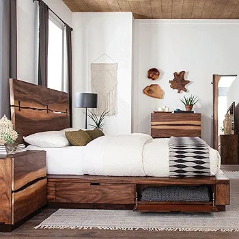 Winslow 4-piece Queen Bedroom Set Smokey Walnut