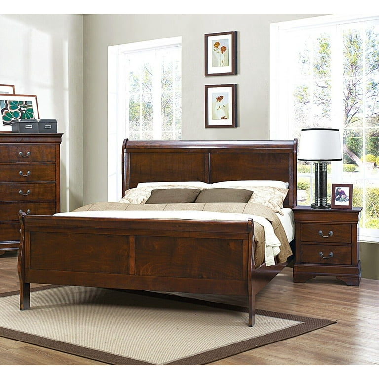 Louis Philippe 5-piece Queen Bedroom Set Cappuccino